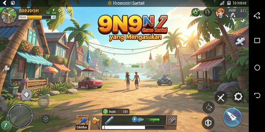 Tampilan gameplay menarik dari 9N9N yang menghibur.