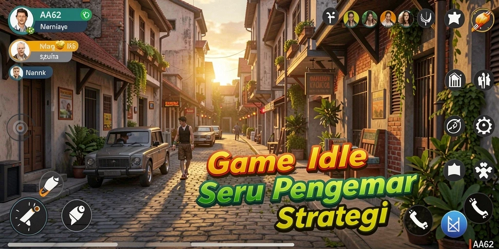 Screenshot menunjukkan gameplay seru dan interaktif AA62.