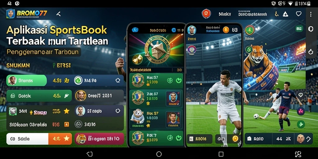 Tampilan gameplay taruhan olahraga di BROMO77 yang menarik.