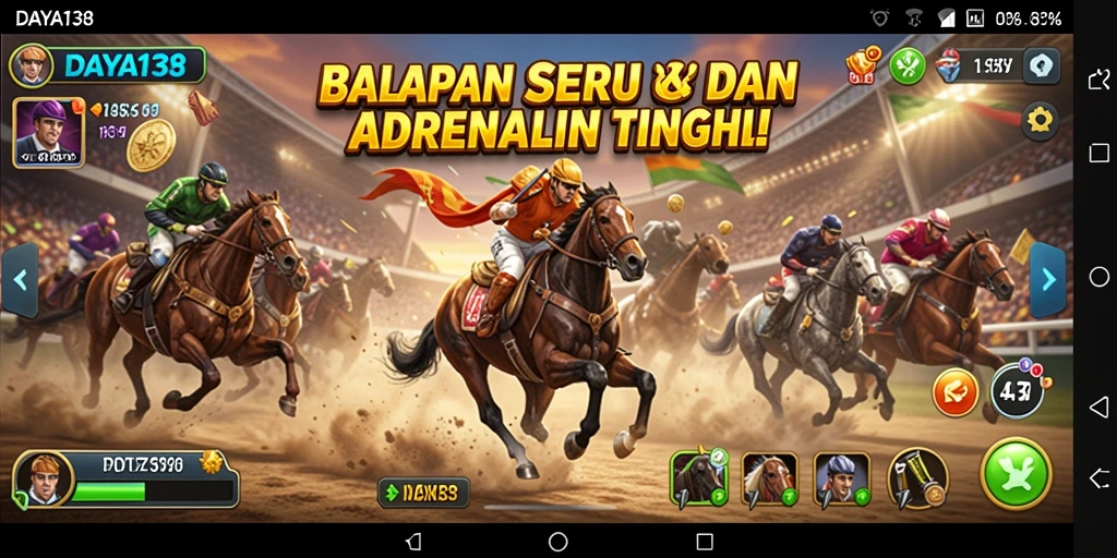 Tampilan seru balapan di DAYA138 dengan kendaraan yang bertenaga.
