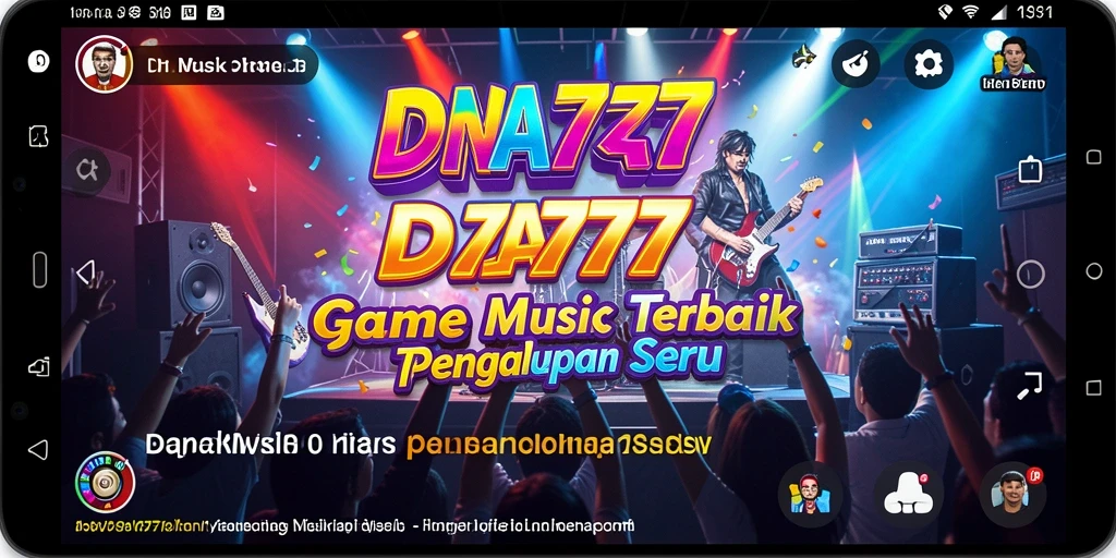 Tangkapan layar gameplay DNA777 menampilkan keseruan bermain musik.