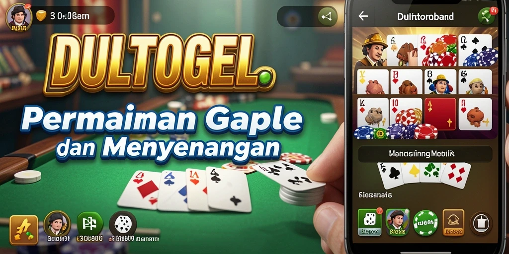 Gameplay seru DULTOGEL dengan teman-teman di Gaple.