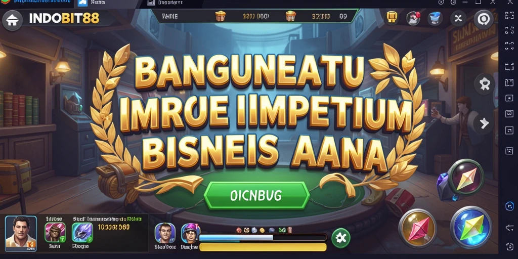 Screenshot gameplay INDOBIT88 menunjukkan strategi bisnis yang menarik.
