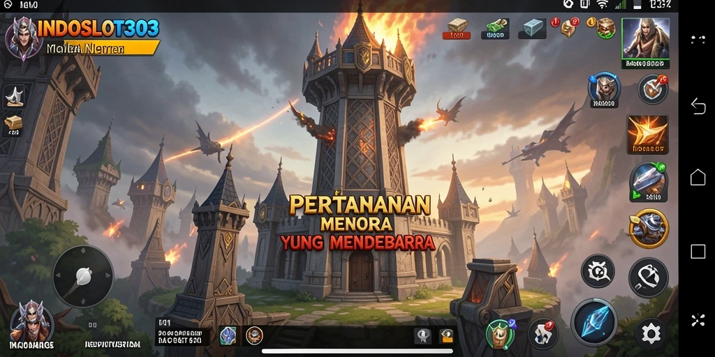 Gameplay menara pertahanan yang menegangkan di INDOSLOT303.