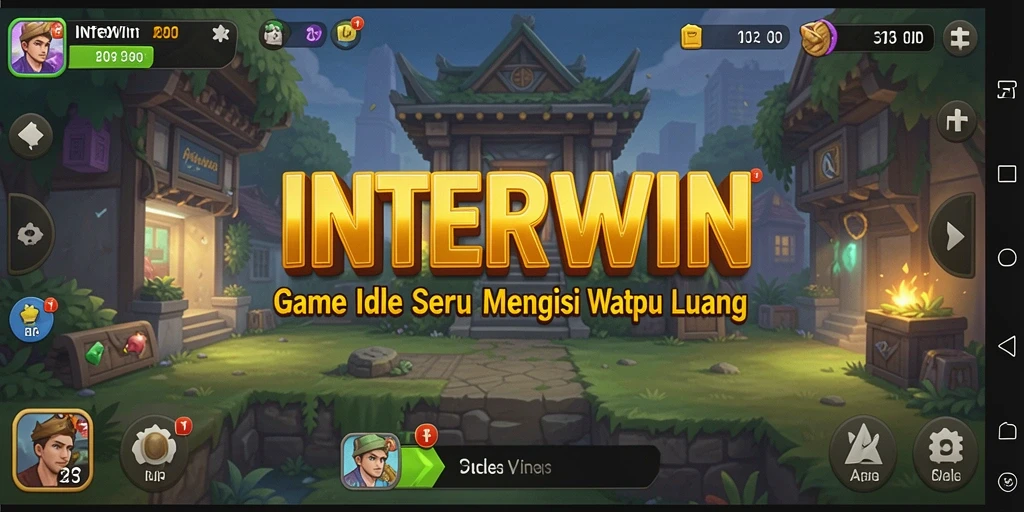 Tampilan gameplay seru dengan kemajuan yang menantang di INTERWIN.
