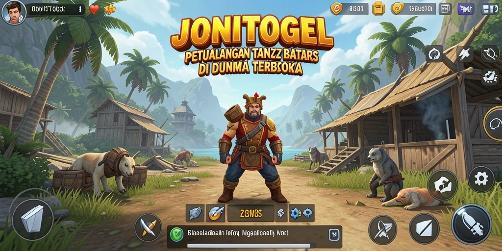Tangkapan layar gameplay JONITOGEL yang menampilkan dunia terbuka yang luas.