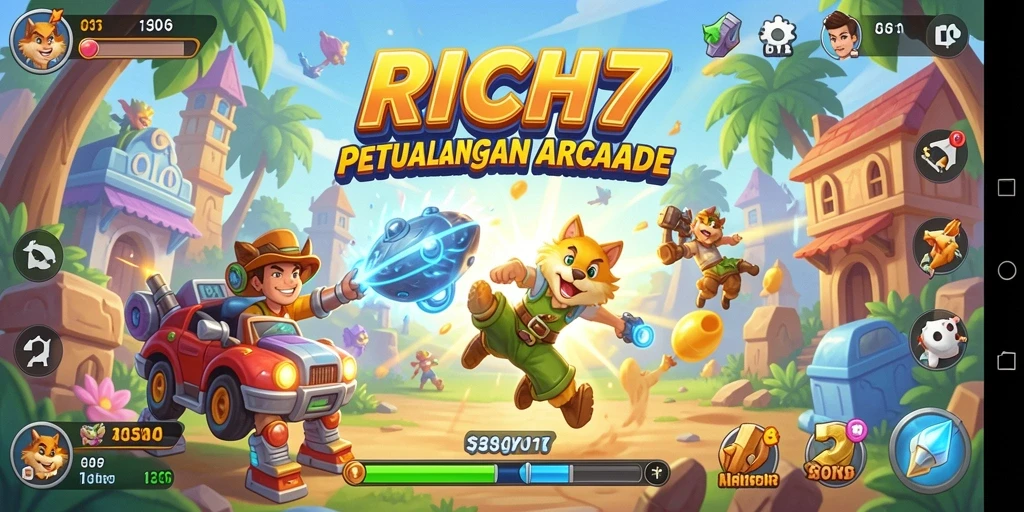 Screenshot RICH7 menunjukkan gameplay yang seru dan menantang.