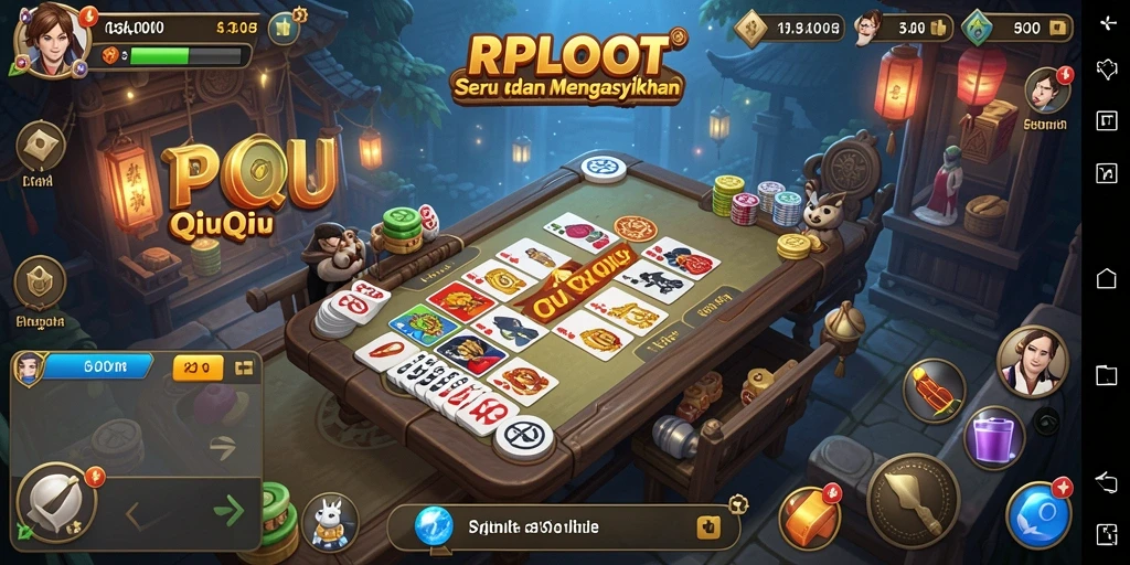 Screenshot dari gameplay QiuQiu yang seru di RPLOOT.