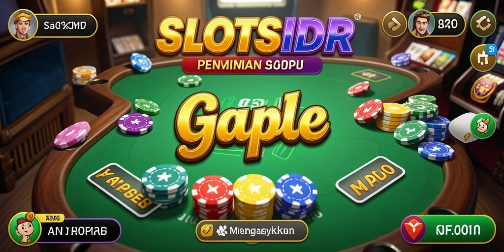 Tampilan gameplay SLOTSIDR yang menarik saat bermain Gaple.