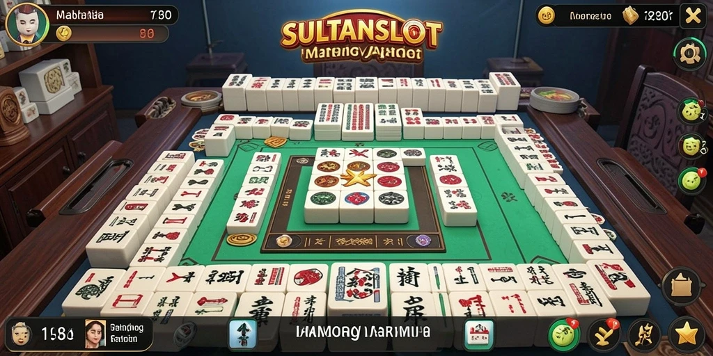 Tampilan gameplay Mahjong SULTANSLOT yang menarik dan penuh warna.