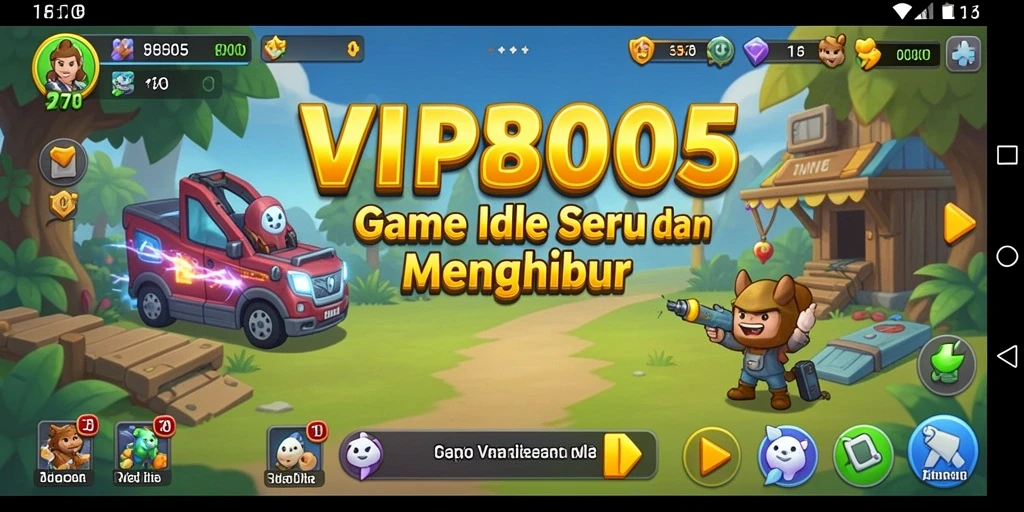 Tampilan gameplay VIP805 yang menarik dengan elemen Idle.